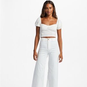 Billabong eyelet top